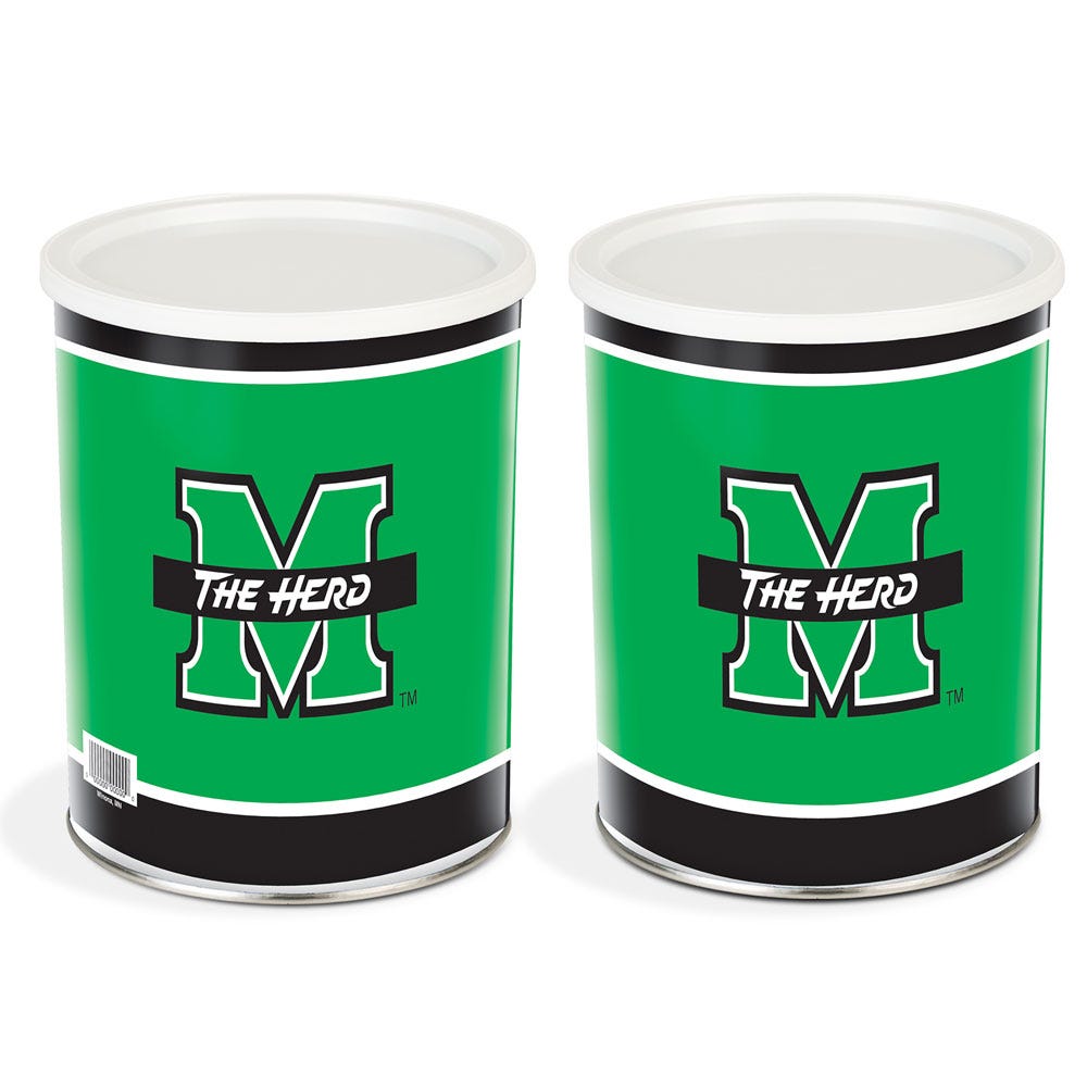 1 Gallon Marshall Thundering Herd Popcorn Tin
