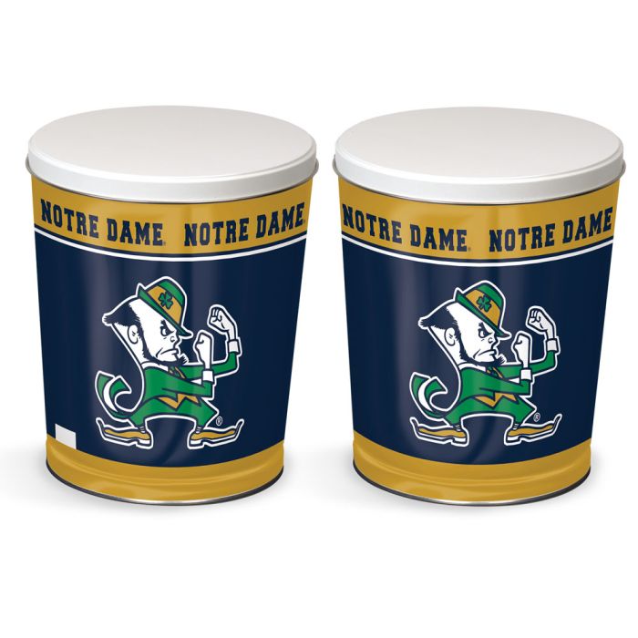 3.5 Gallon Notre Dame Fighting Irish Popcorn Tin