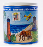 1 Gallon Outer Banks OBX Popcorn Tin