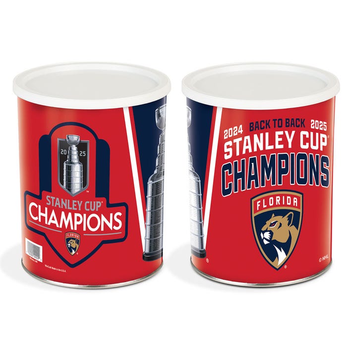 1 Gallon Florida Panthers Popcorn Tin
