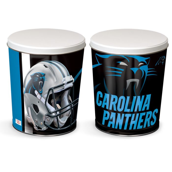 3.5 Gallon Carolina Panthers Popcorn Tin