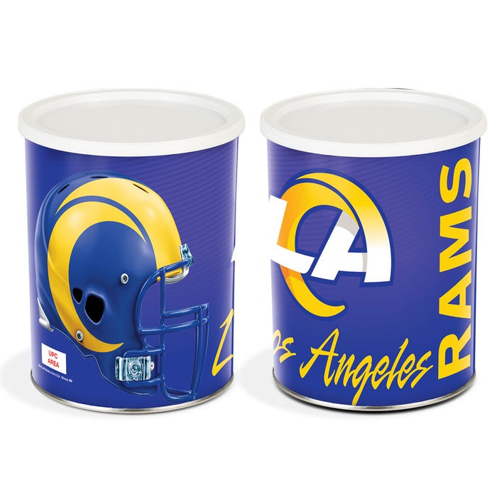 1 Gallon Los Angeles Rams Popcorn Tin