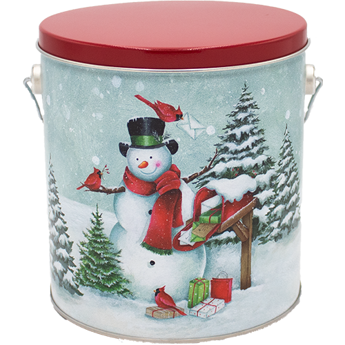 1 Gallon Special Delivery Snowman Tin