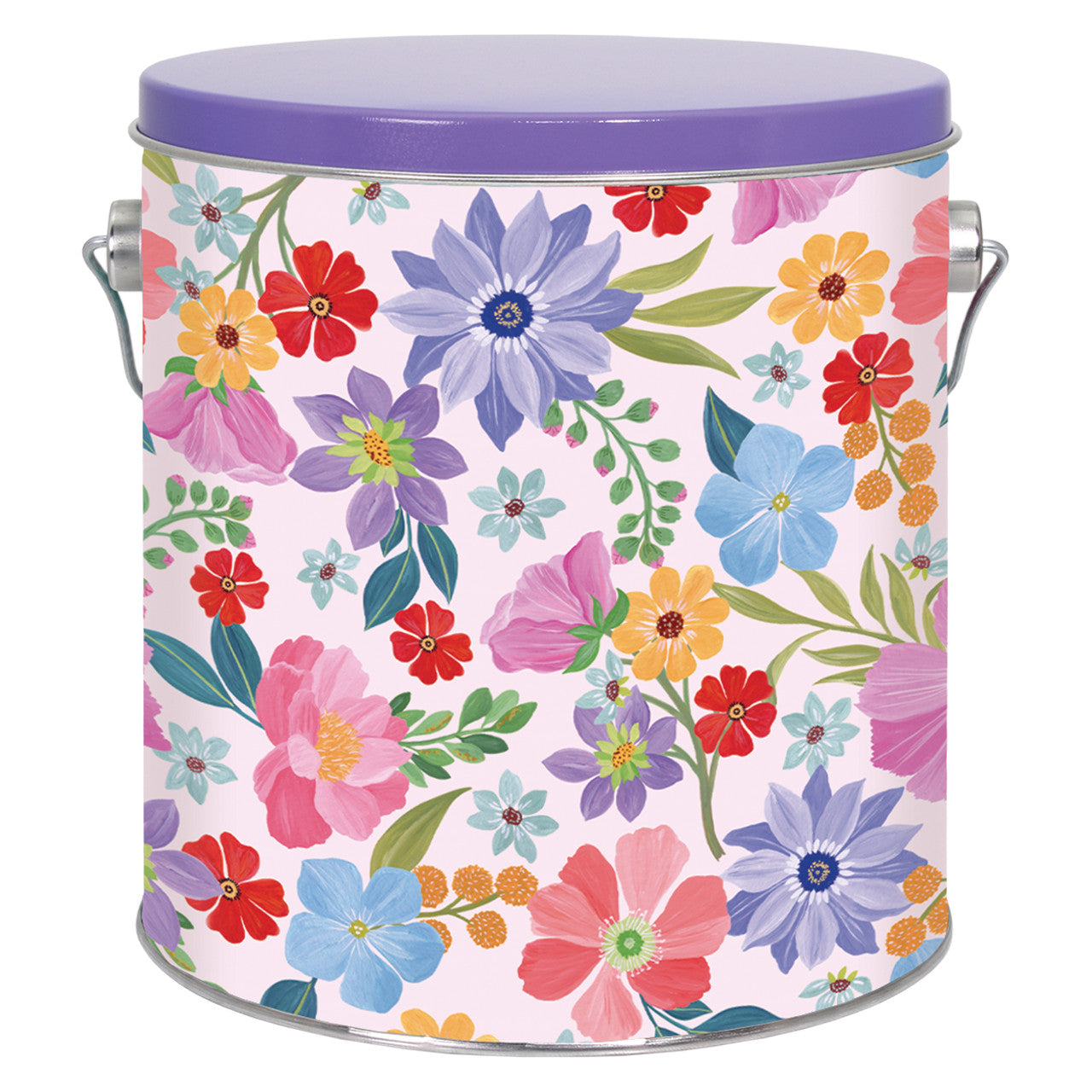 1 Gallon Spring Blooms Popcorn Tin