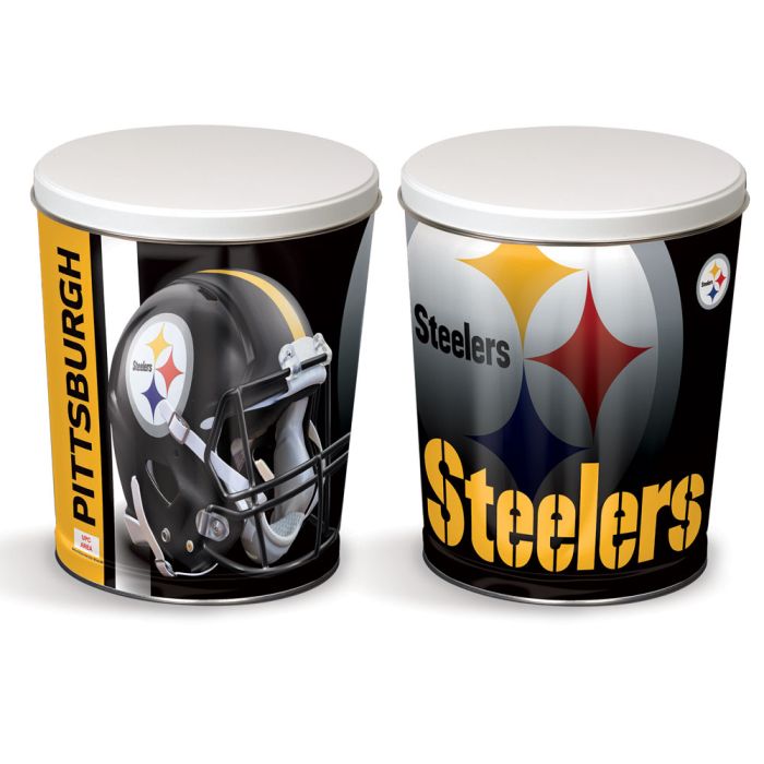 3.5 Gallon Pittsburgh Steelers Popcorn Tin