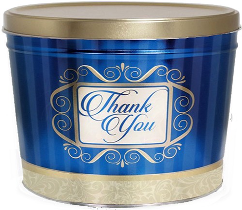 2 Gallon Thank You Popcorn Tin