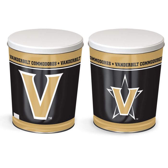 3.5 Gallon Vanderbilt Commodores Popcorn Tin